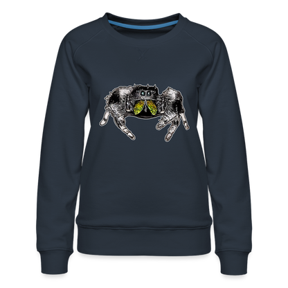 Frauen Pullover Phidippus regius Rastafari male - Navy