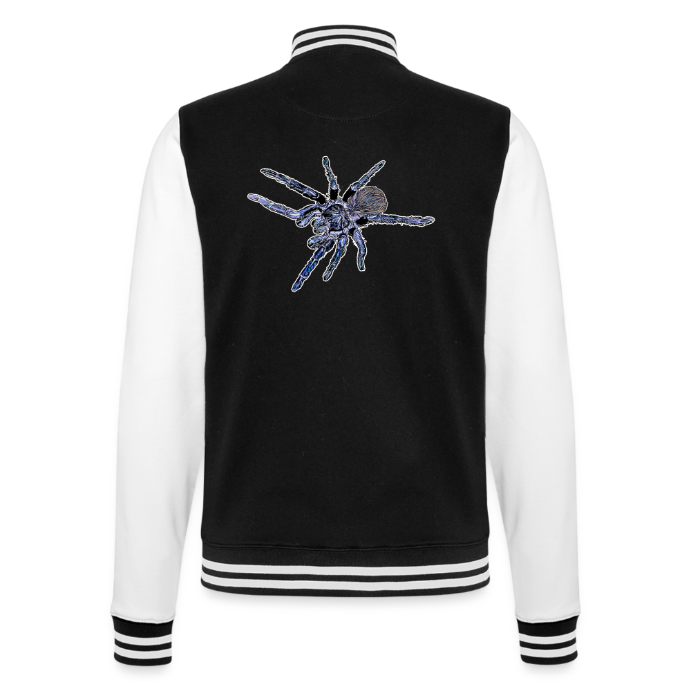 Unisex College-Sweatjacke Pterinopelma sazimai - Schwarz/Weiß