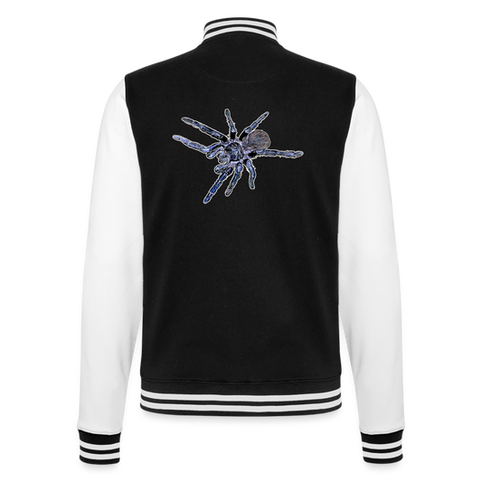 Unisex College-Sweatjacke Pterinopelma sazimai - Schwarz/Weiß