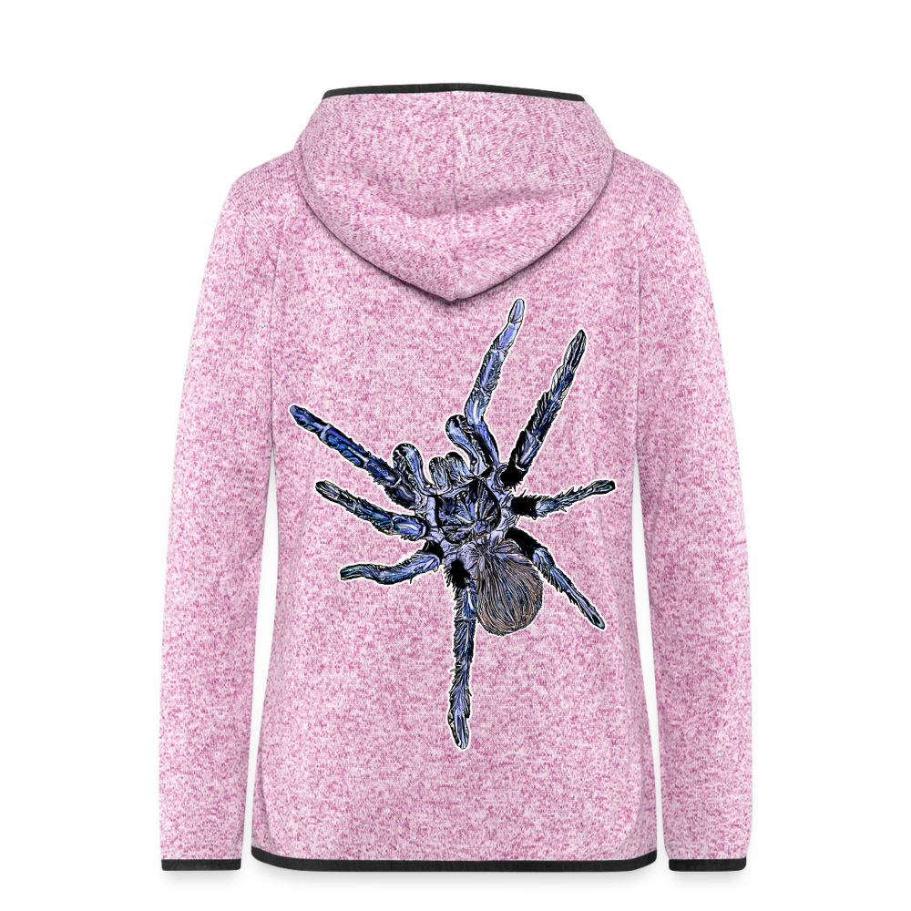 Frauen Kapuzen-Fleecejacke Pterinopelma sazimai - Lila meliert