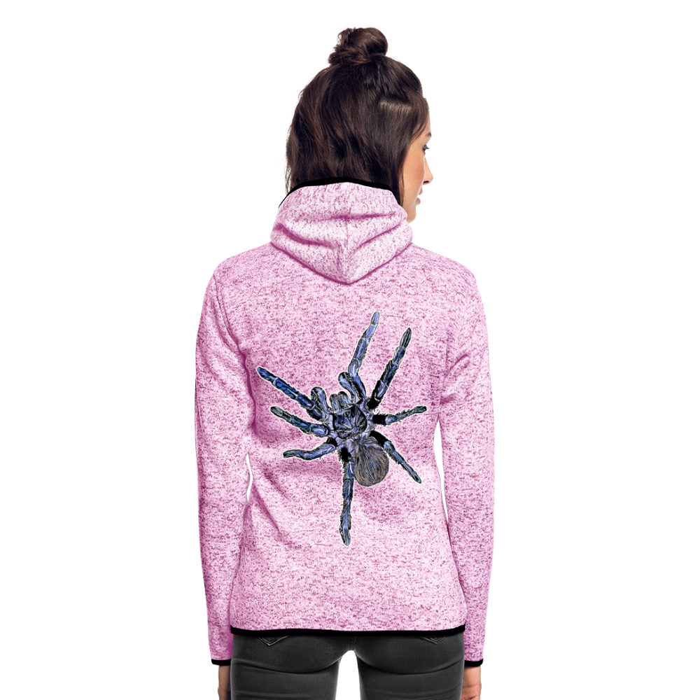 Frauen Kapuzen-Fleecejacke Pterinopelma sazimai - Lila meliert
