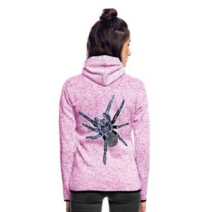 Frauen Kapuzen-Fleecejacke Pterinopelma sazimai - Lila meliert