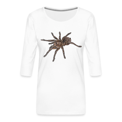 Frauen 3/4-Arm Shirt Theraphosa stirmi juvenile - weiß