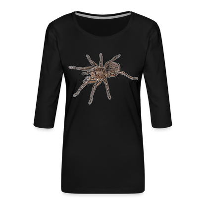 Frauen 3/4-Arm Shirt Theraphosa stirmi juvenile - Schwarz