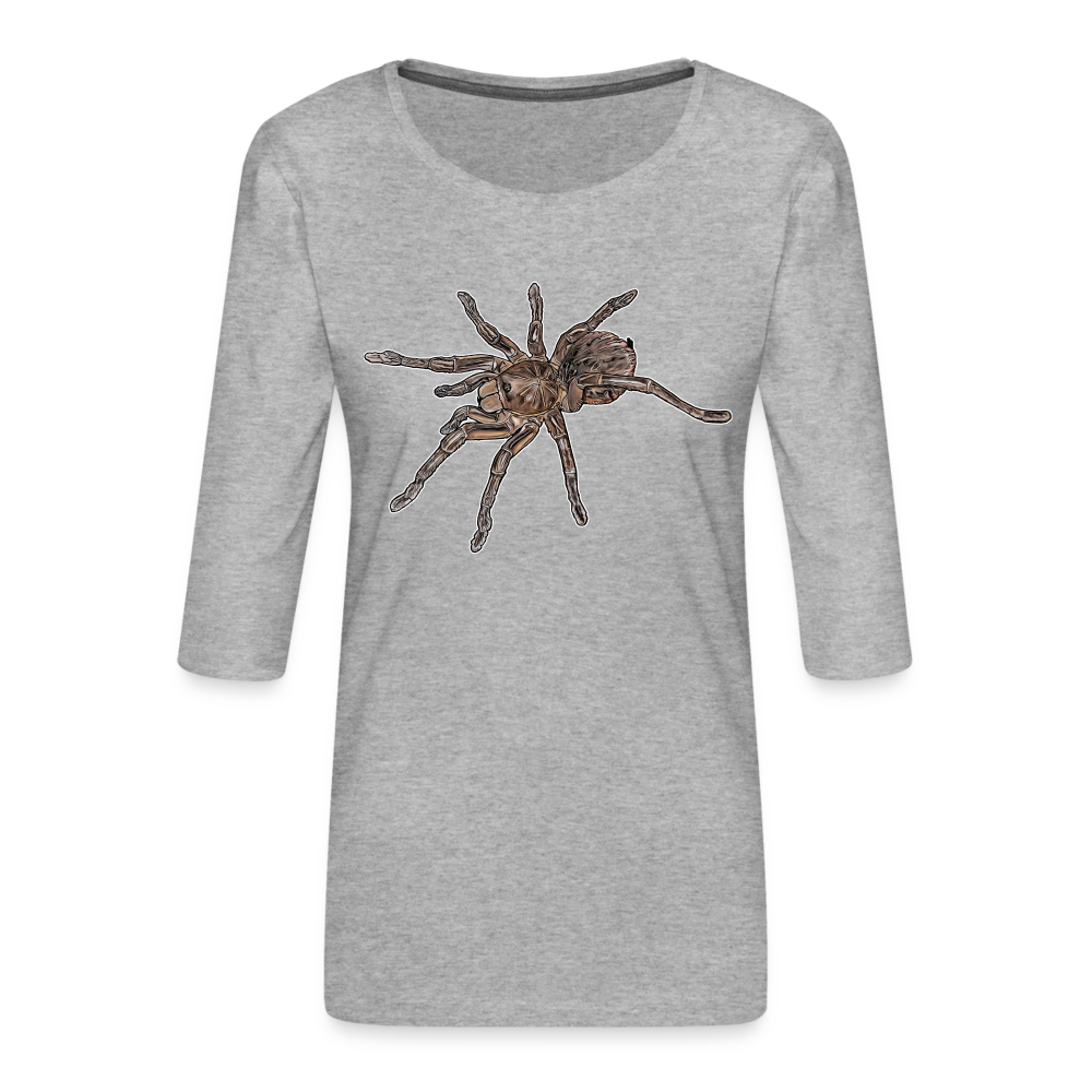 Frauen 3/4-Arm Shirt Theraphosa stirmi juvenile - Grau meliert