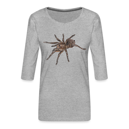 Frauen 3/4-Arm Shirt Theraphosa stirmi juvenile - Grau meliert