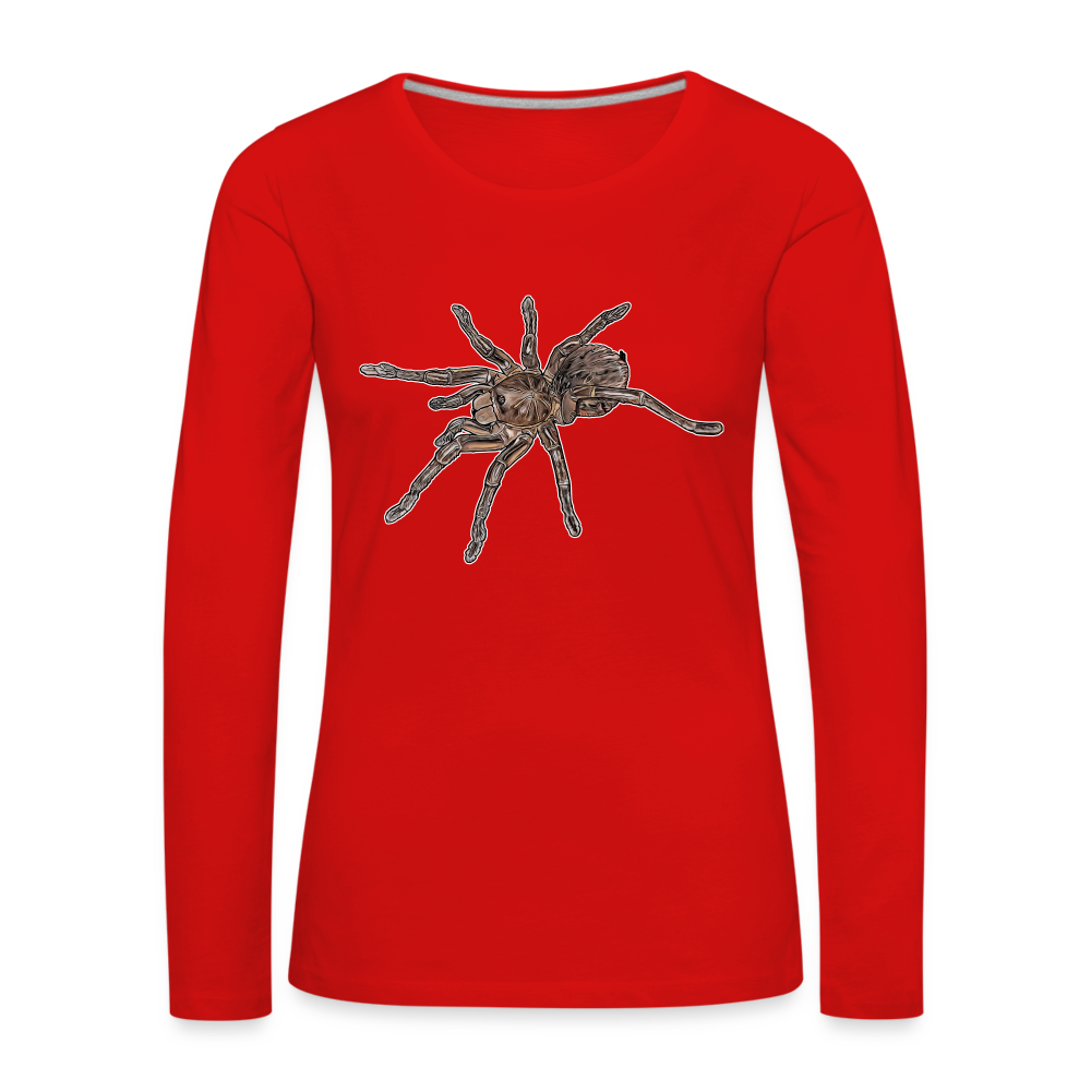 Frauen Longsleeve Theraphosa stirmi juvenile - Rot