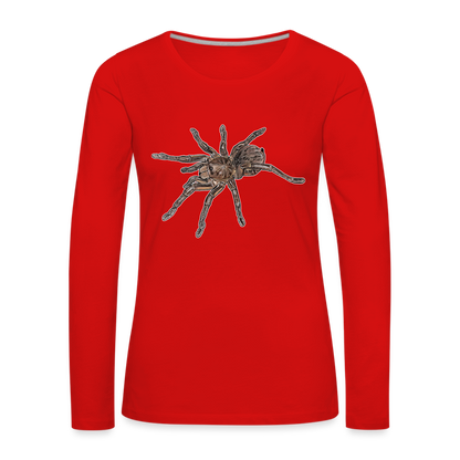 Frauen Longsleeve Theraphosa stirmi juvenile - Rot