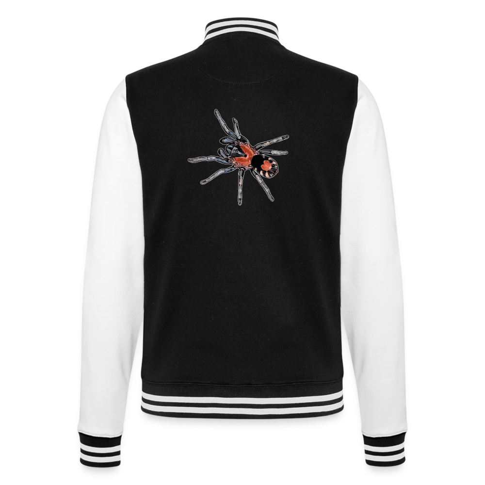 Unisex College-Sweatjacke Cyriocosmus elegans - Schwarz/Weiß