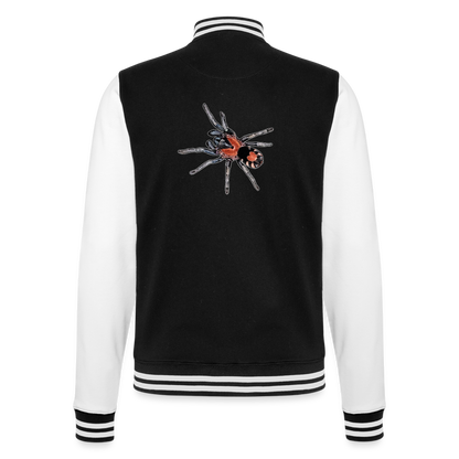 Unisex College-Sweatjacke Cyriocosmus elegans - Schwarz/Weiß