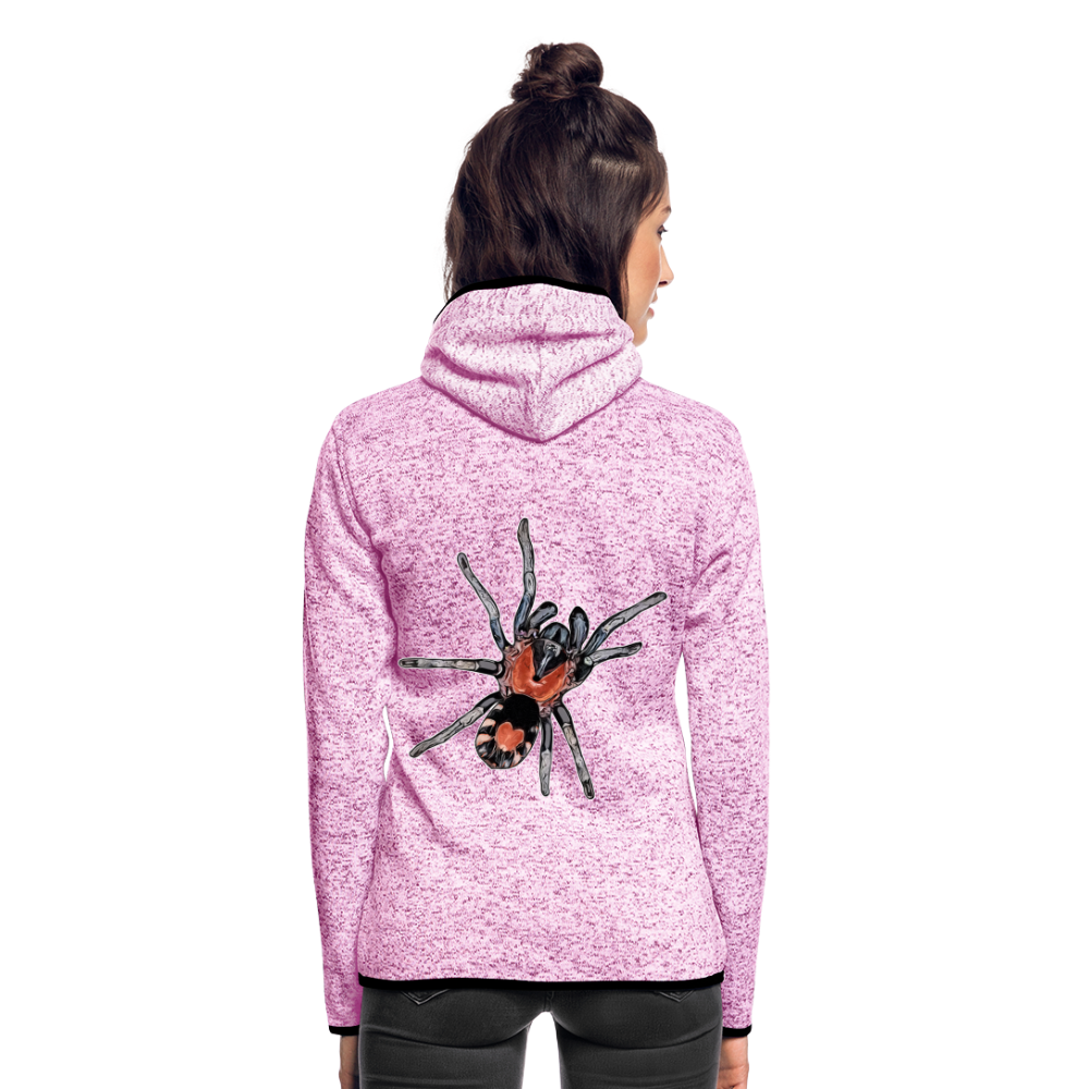 Frauen Kapuzen-Fleecejacke Cyriocosmus elegans - Lila meliert
