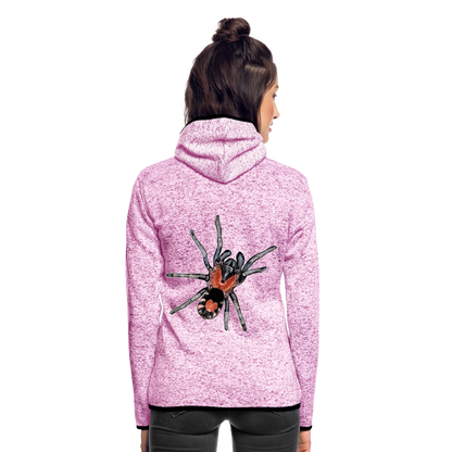 Frauen Kapuzen-Fleecejacke Cyriocosmus elegans - Lila meliert