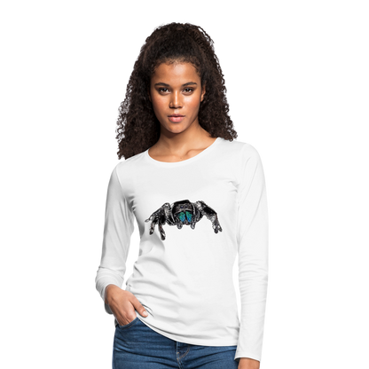 Frauen Longsleeve Phidippus regius Everglades male - weiß