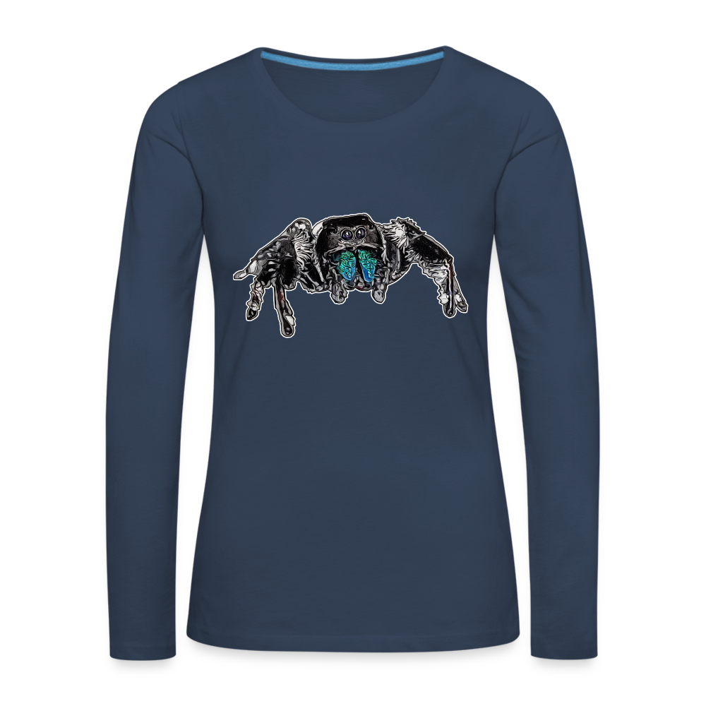 Frauen Longsleeve Phidippus regius Everglades male - Navy