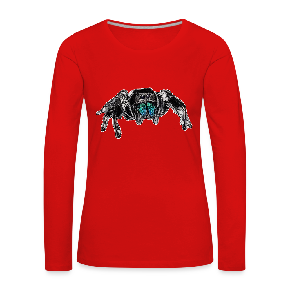 Frauen Longsleeve Phidippus regius Everglades male - Rot