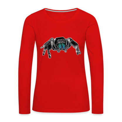 Frauen Longsleeve Phidippus regius Everglades male - Rot