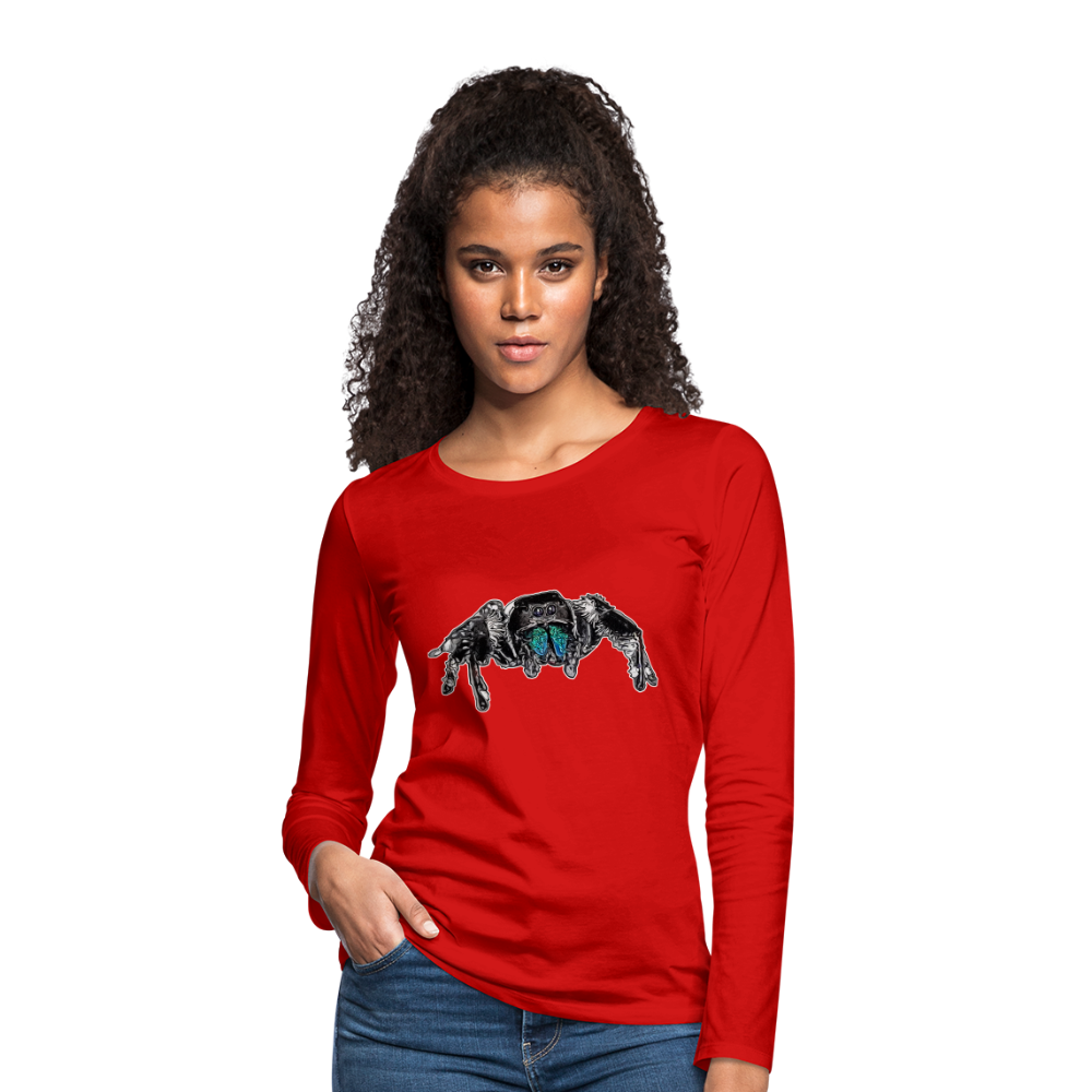 Frauen Longsleeve Phidippus regius Everglades male - Rot