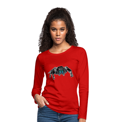 Frauen Longsleeve Phidippus regius Everglades male - Rot
