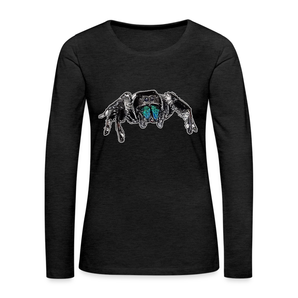 Frauen Longsleeve Phidippus regius Everglades male - Anthrazit