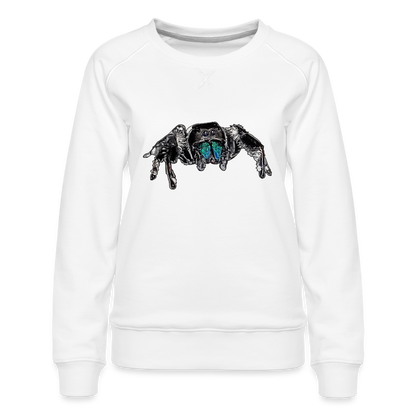 Frauen Pullover Phidippus regius Everglades male - weiß