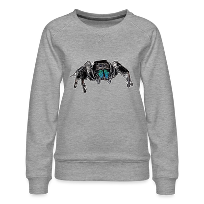 Frauen Pullover Phidippus regius Everglades male - Grau meliert