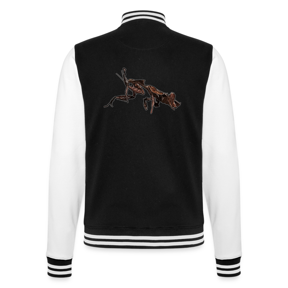 Unisex College-Sweatjacke Phyllocrania paradoxa female 2 - Schwarz/Weiß