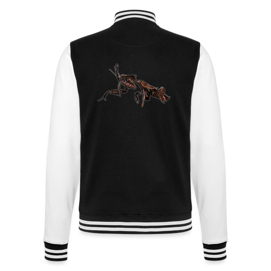 Unisex College-Sweatjacke Phyllocrania paradoxa female 2 - Schwarz/Weiß