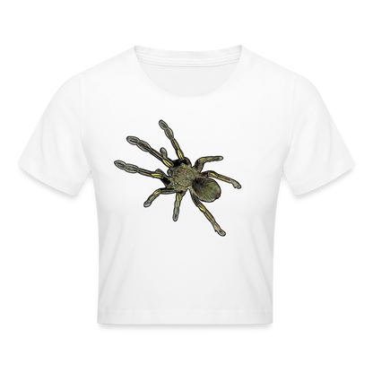 Crop T-Shirt Ephebopus murinus - weiß
