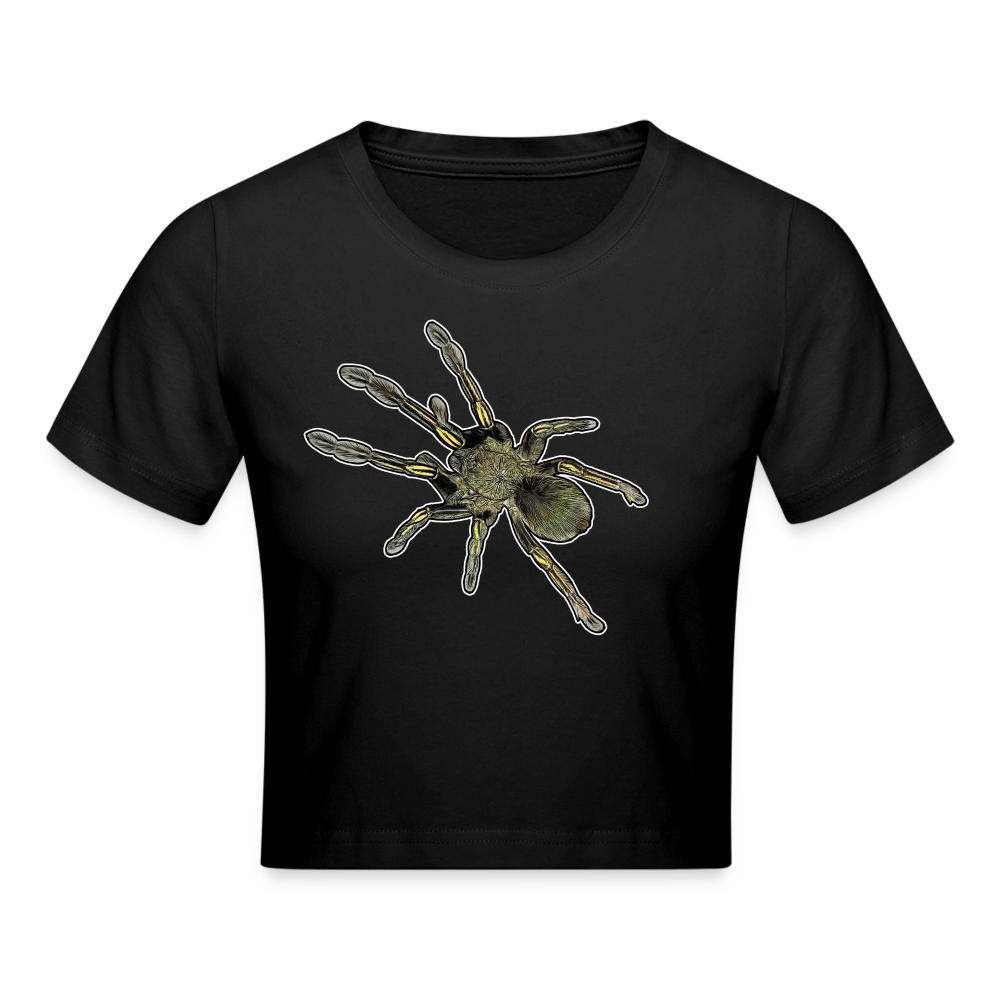 Crop T-Shirt Ephebopus murinus - Schwarz