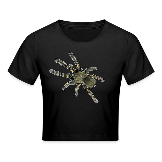 Crop T-Shirt Ephebopus murinus - Schwarz