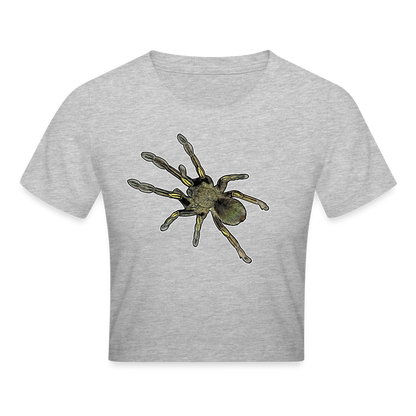 Crop T-Shirt Ephebopus murinus - Grau meliert