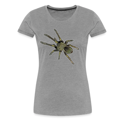 Frauen Basic T-Shirt Ephebopus murinus - Grau meliert