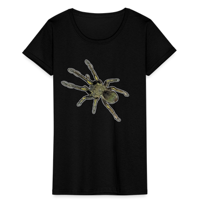 Frauen Fruit of the Loom T-Shirt Ephebopus murinus - Schwarz