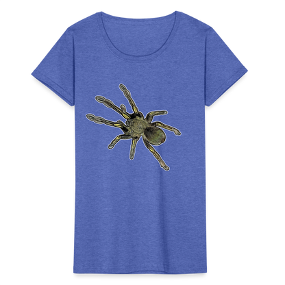 Frauen Fruit of the Loom T-Shirt Ephebopus murinus - Blau meliert