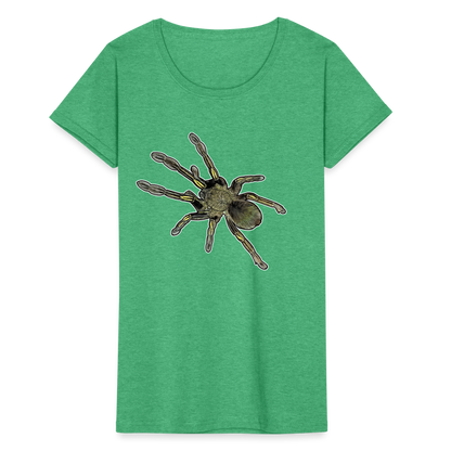 Frauen Fruit of the Loom T-Shirt Ephebopus murinus - Grün meliert