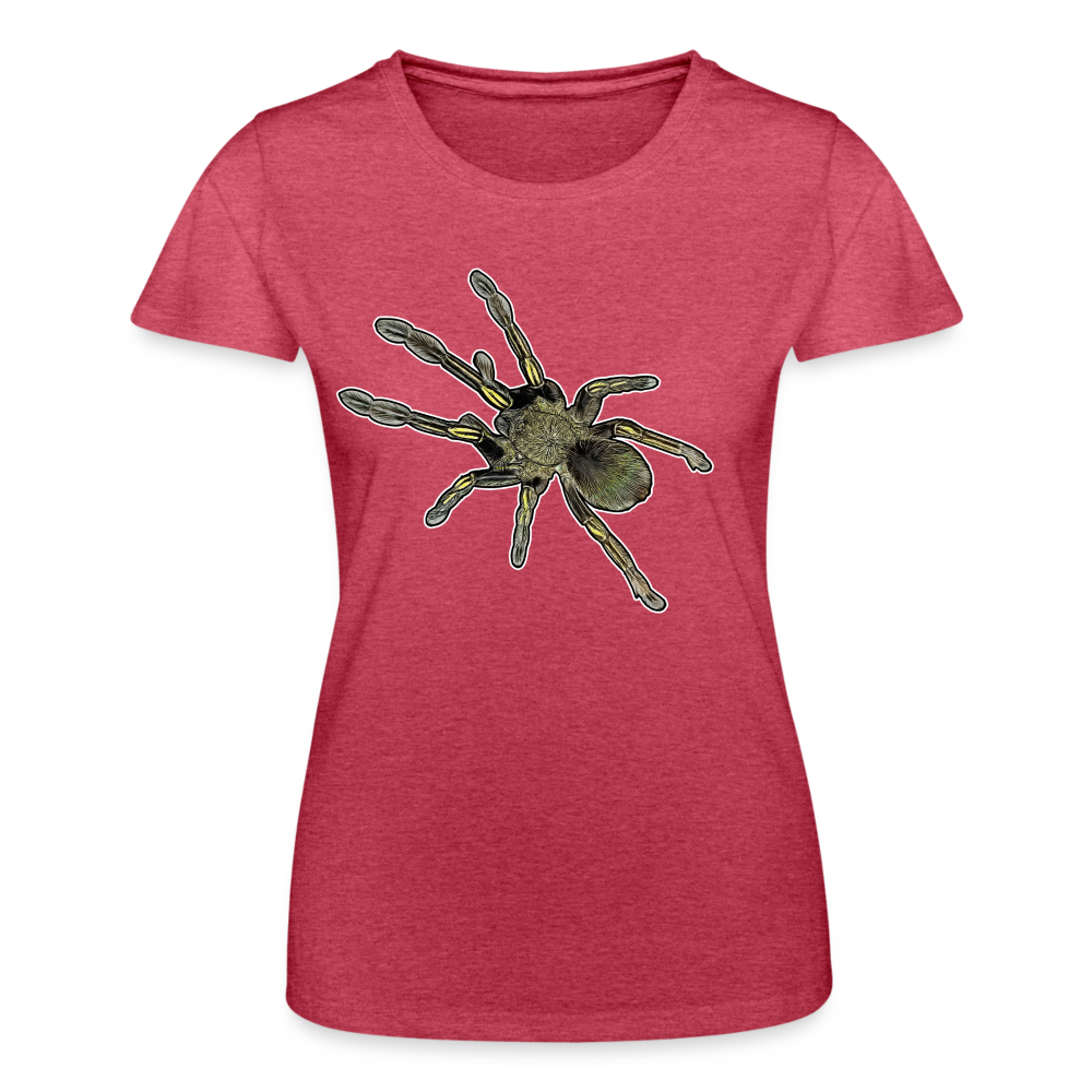 Frauen Fruit of the Loom T-Shirt Ephebopus murinus - Rot meliert