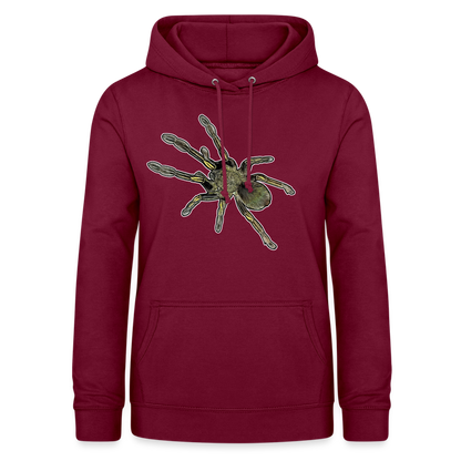 Frauen Freizeit-Hoodie Ephebopus murinus - Bordeaux