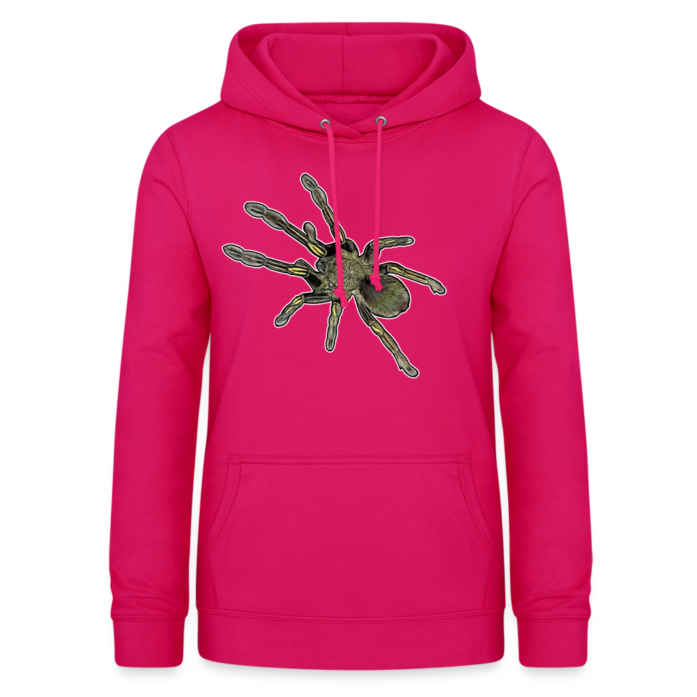 Frauen Freizeit-Hoodie Ephebopus murinus - dunkles Pink