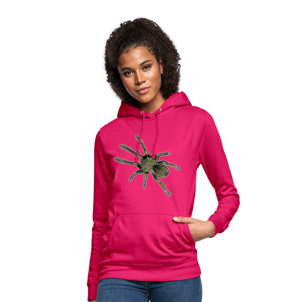 Frauen Freizeit-Hoodie Ephebopus murinus - dunkles Pink
