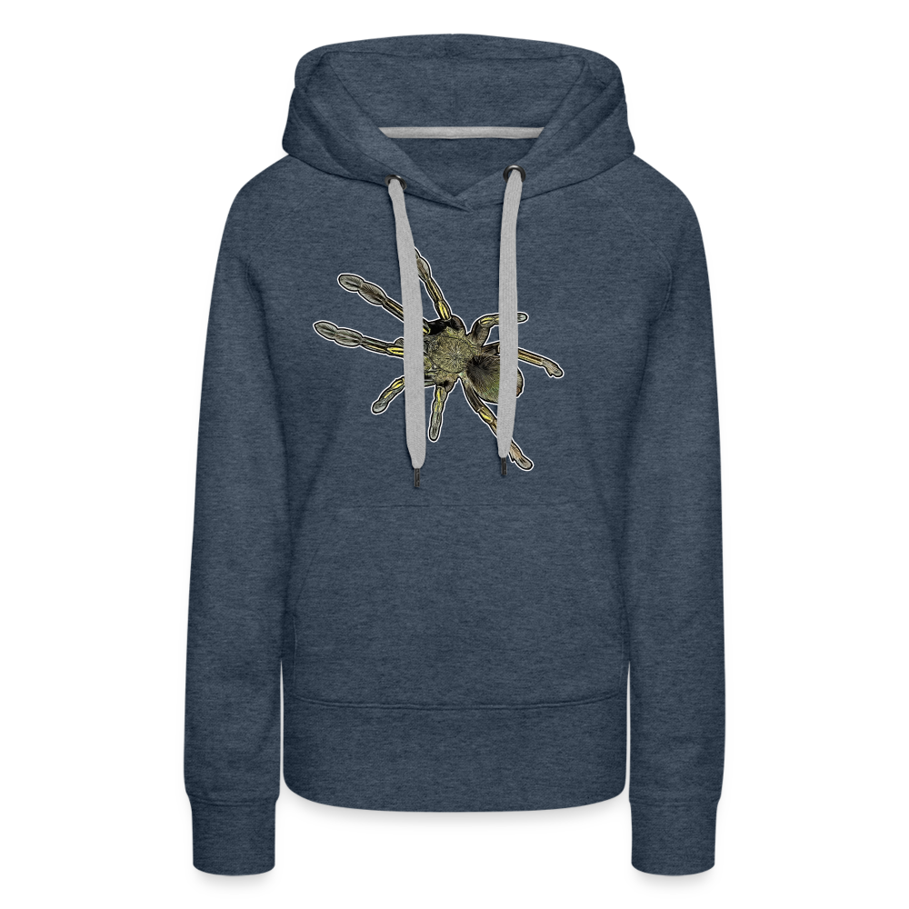 Frauen Hoodie Ephebopus murinus - Jeansblau
