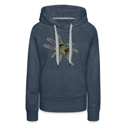 Frauen Hoodie Ephebopus murinus - Jeansblau