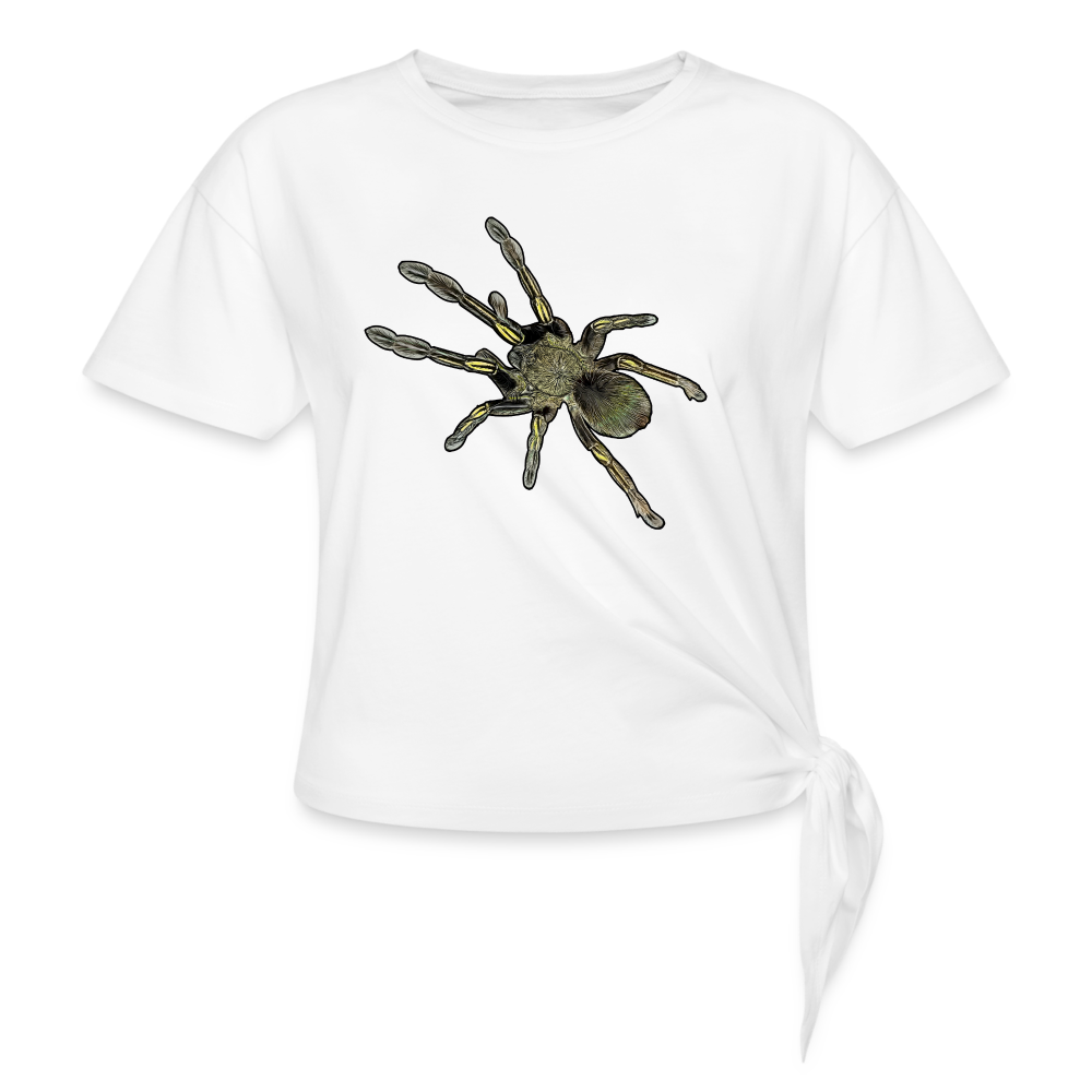 Frauen Knotenshirt Ephebopus murinus - weiß