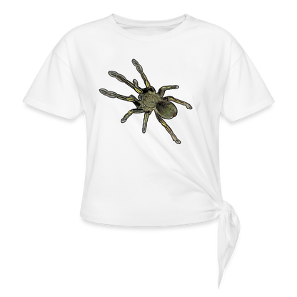 Frauen Knotenshirt Ephebopus murinus - weiß