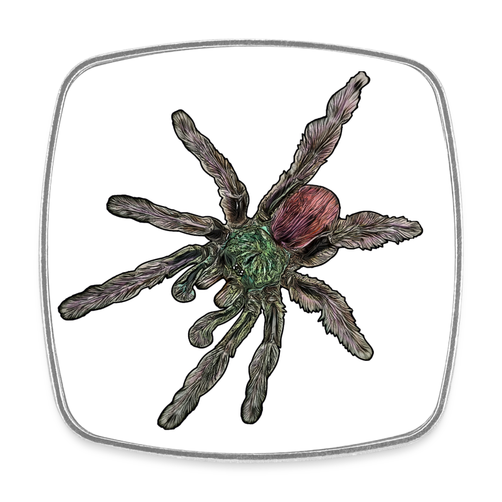 Kühlschrankmagnet eckig Caribena versicolor - weiß