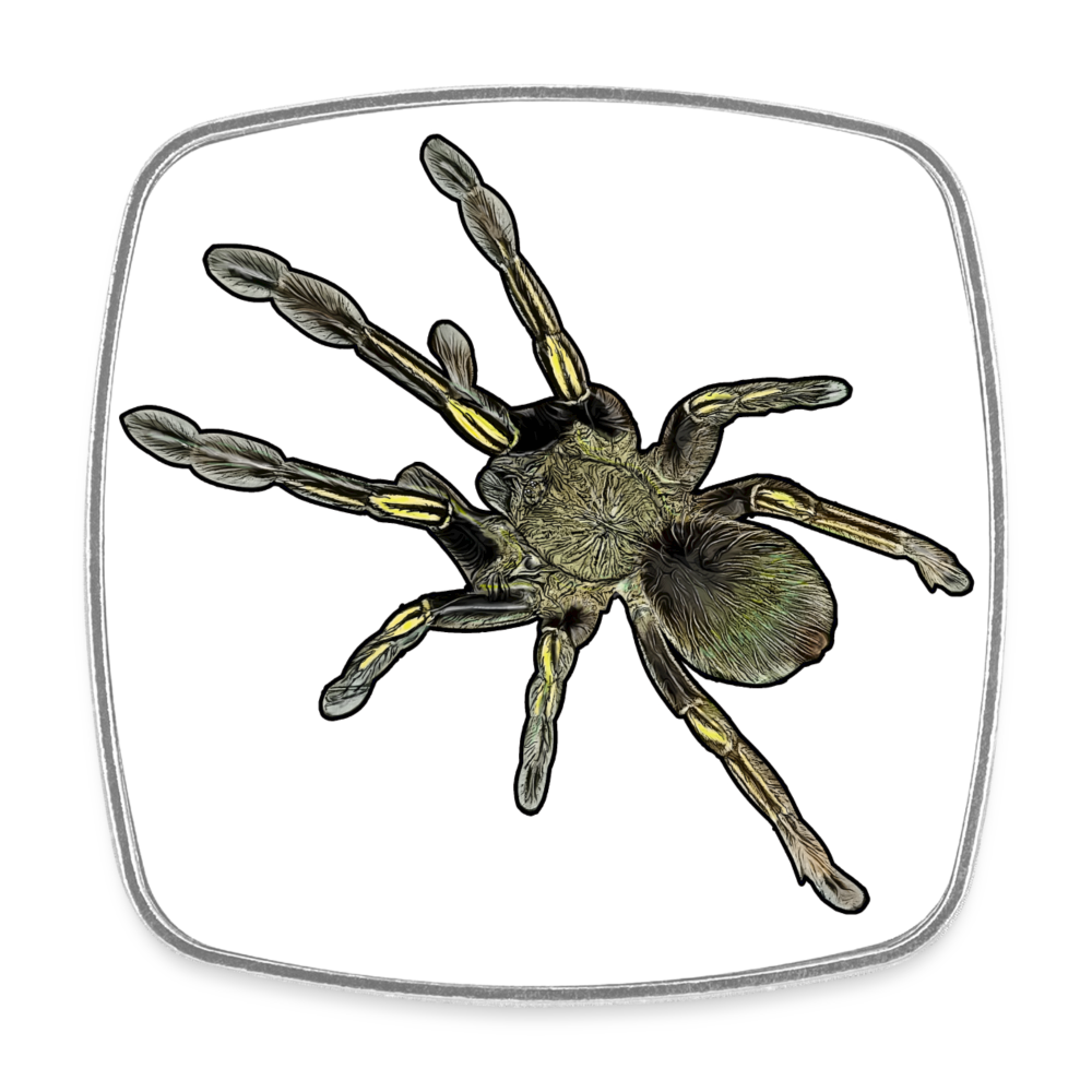 Kühlschrankmagnet eckig Ephebopus murinus - weiß