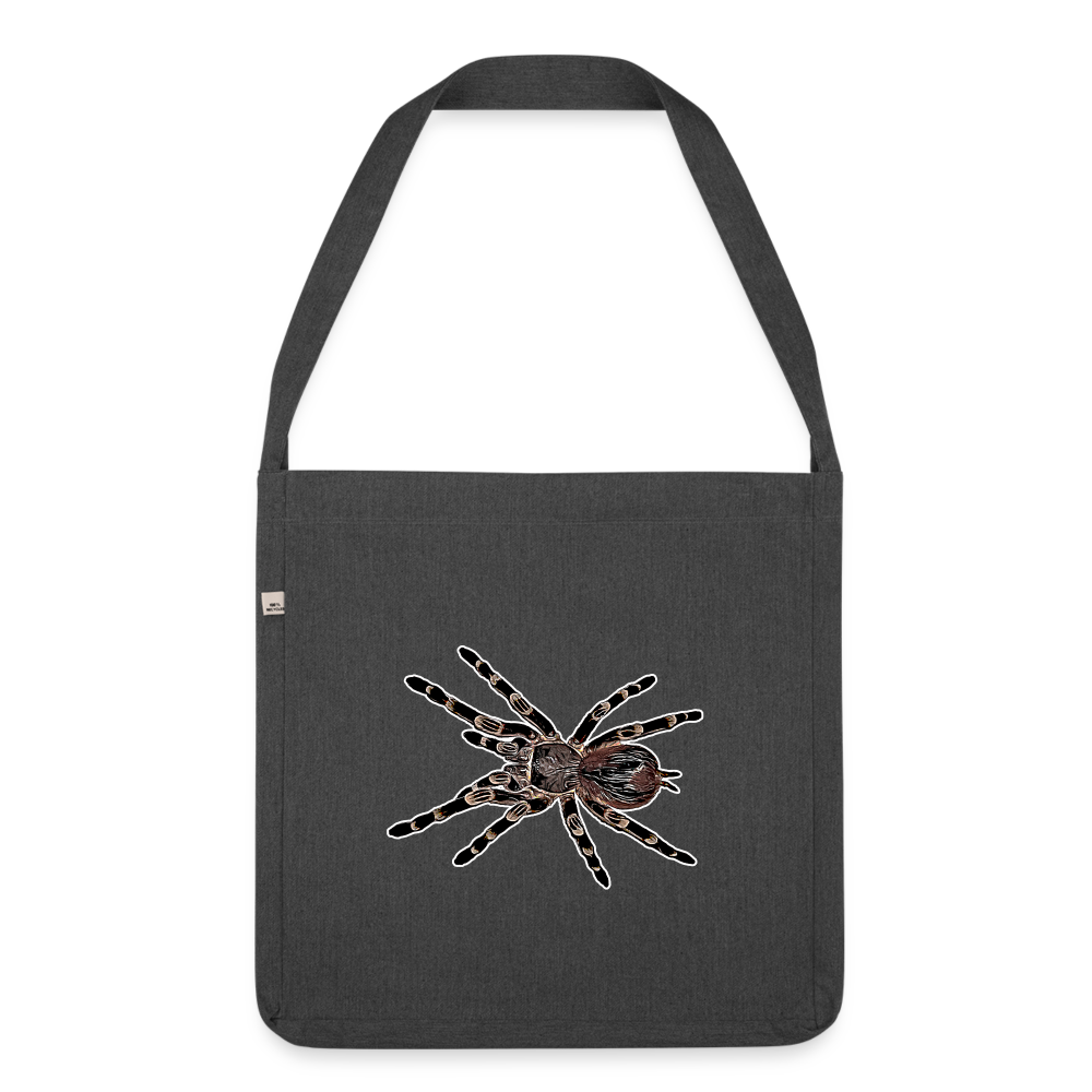 Recycling Schultertasche Acanthoscurria geniculata - Schwarz meliert