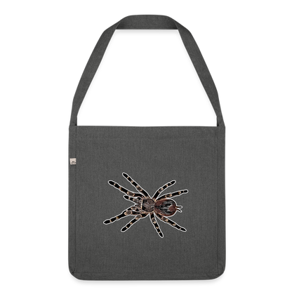 Recycling Schultertasche Acanthoscurria geniculata - Dunkelgrau meliert