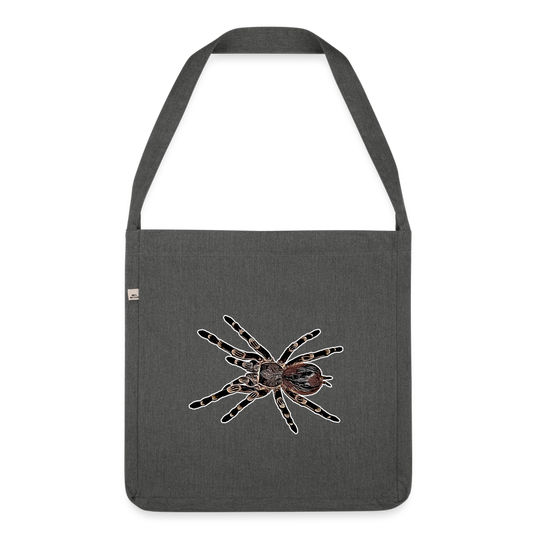 Recycling Schultertasche Acanthoscurria geniculata - Dunkelgrau meliert
