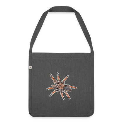 Recycling Schultertasche Brachypelma emila - Dunkelgrau meliert