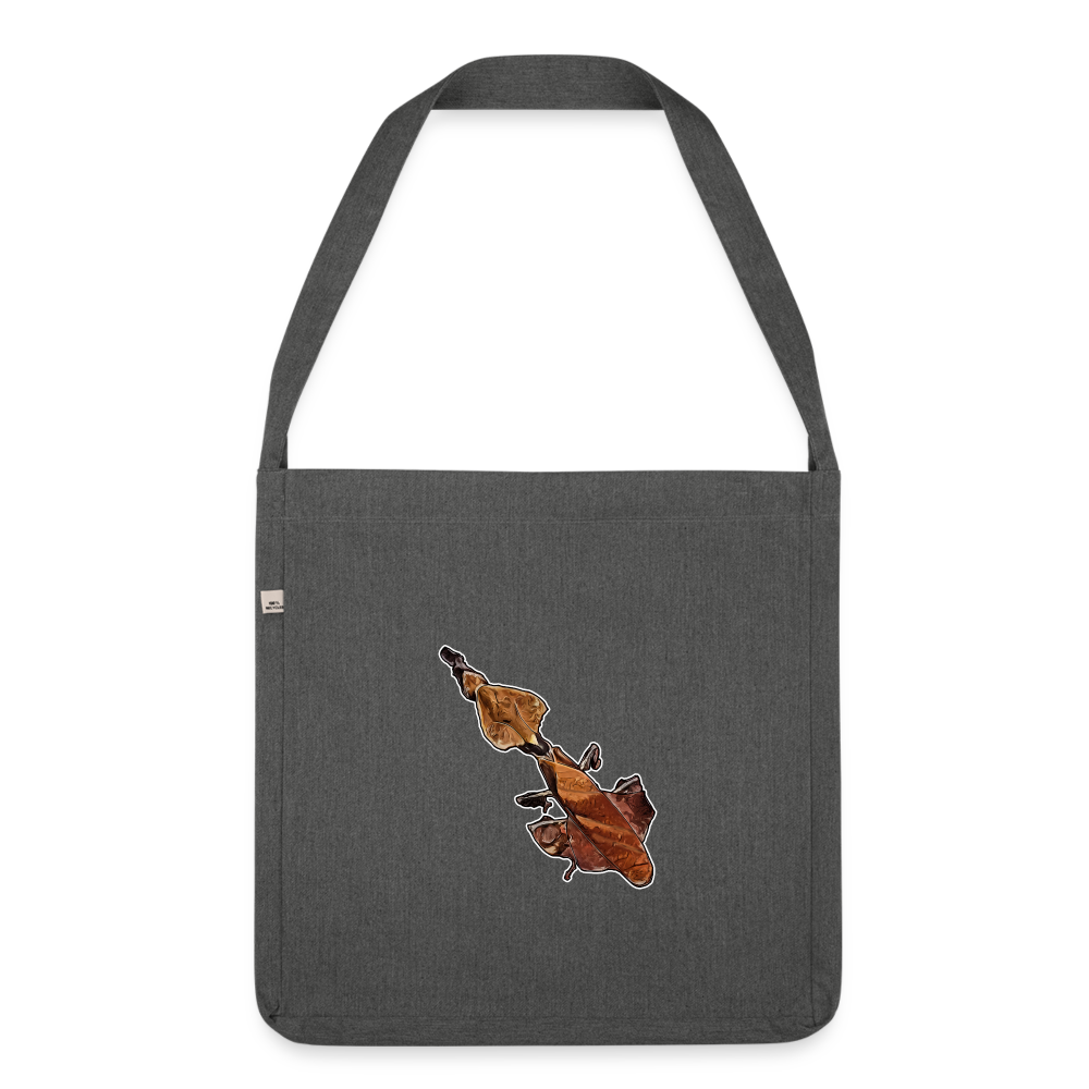 Recycling Schultertasche Phyllocrania paradoxa female - Dunkelgrau meliert